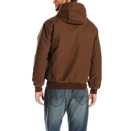 Wolverine Men/'s Long Sleeve Houston Cotton Duck Hooded Jacket Black Large New
